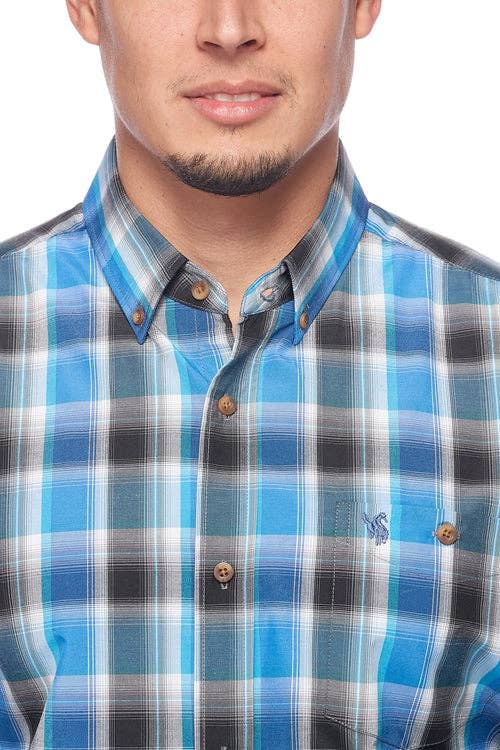 Rodeo Clothing - BUTTON-DOWN PLAID SHIRTS – With Logo