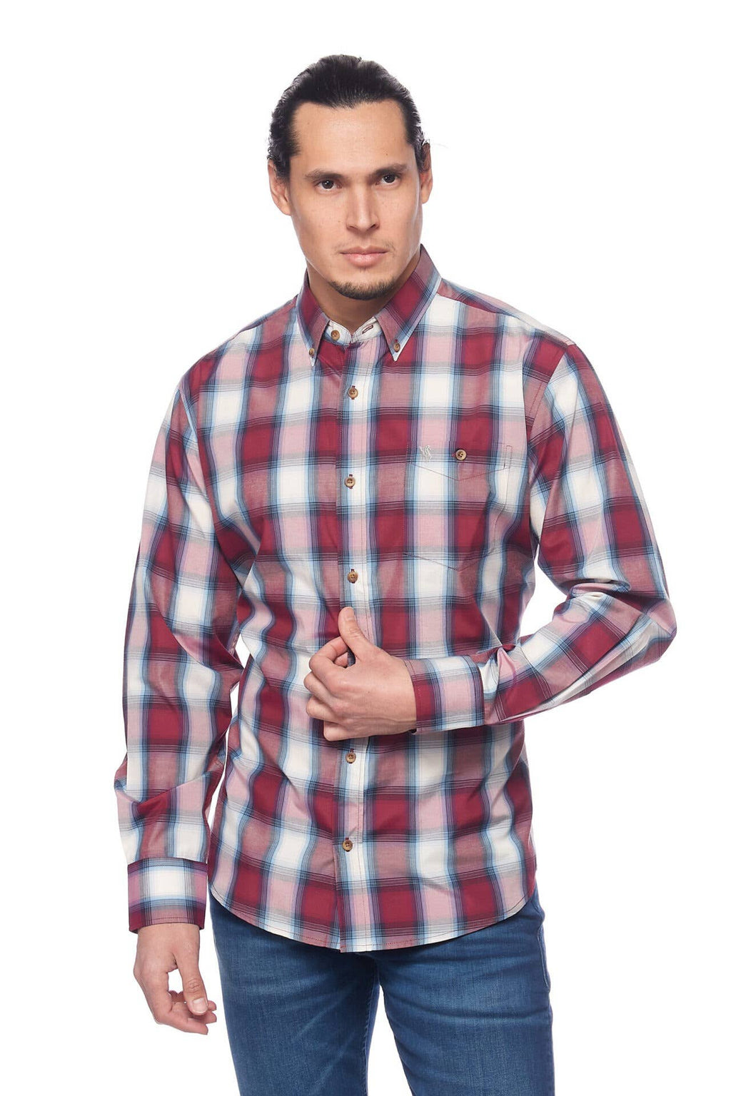 Rodeo Clothing - Men's Western Apparel Regular Fit Plaid shirts