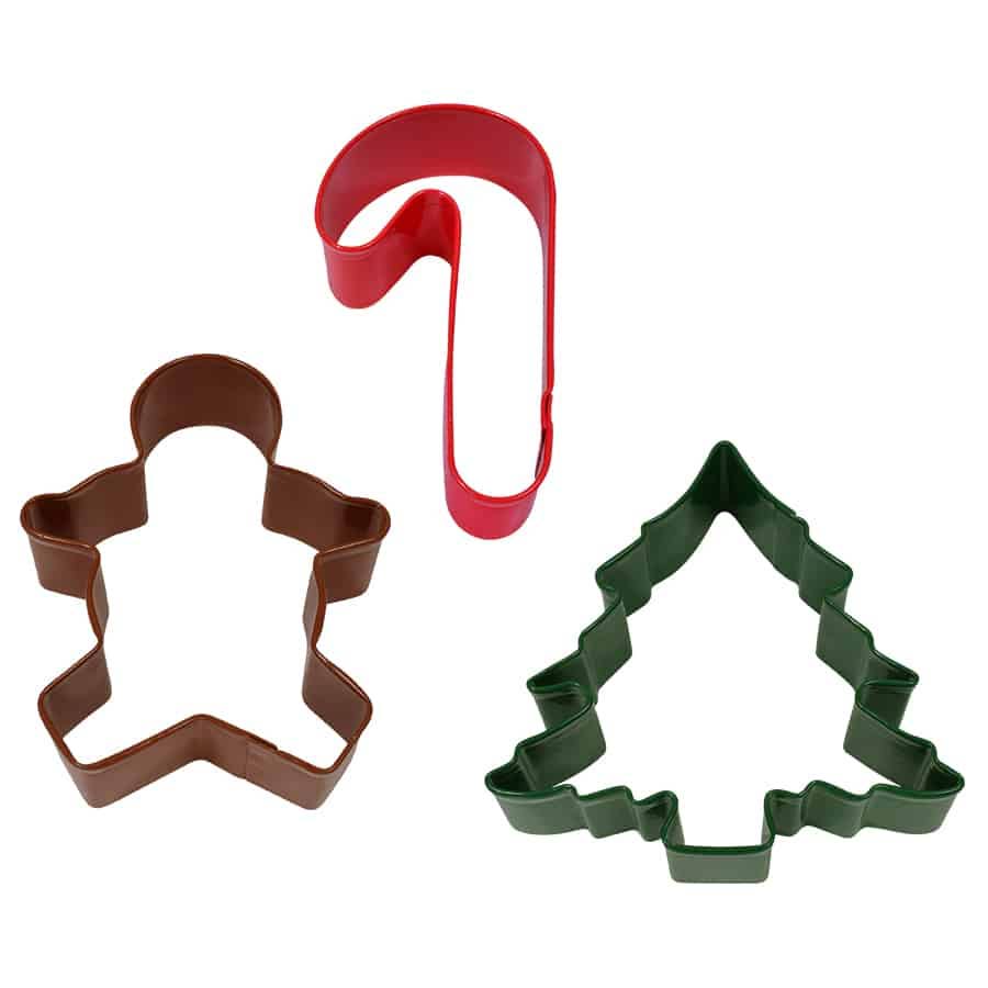 R&M International - Christmas 3 PC Color Cookie Cutter Carded Set