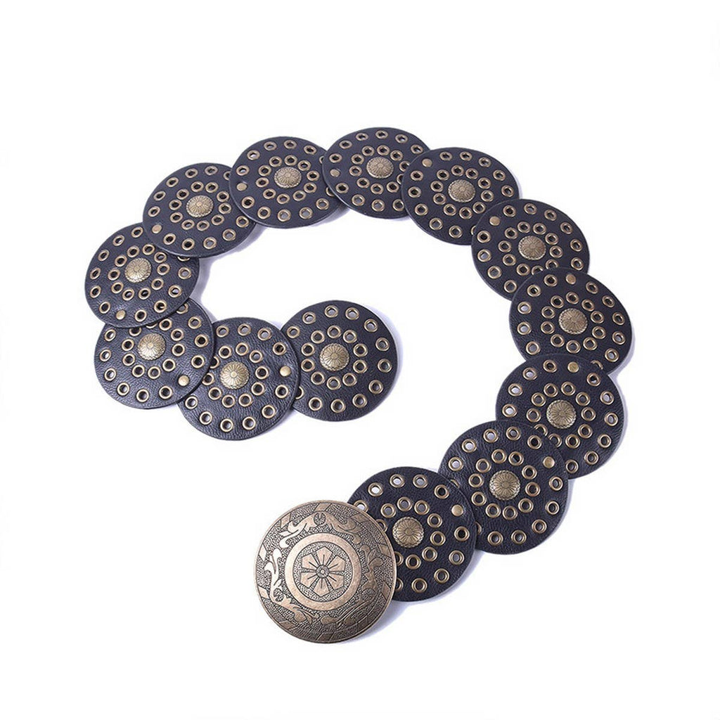 ACCITY - NEW RETRO FASHION RIVET EYELET DISC BELT_CWABE0488