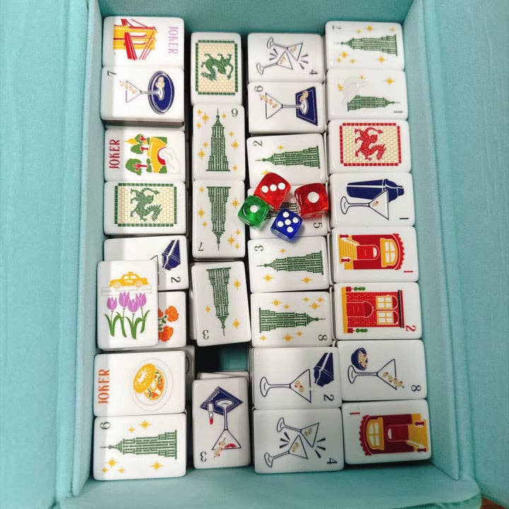 Mahjong Tile Keepsafe Box - The Southern Peacock