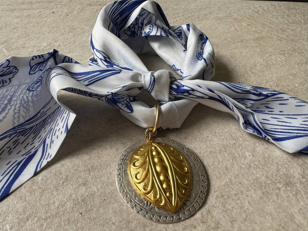 Heritage Medallion Scarf Necklace