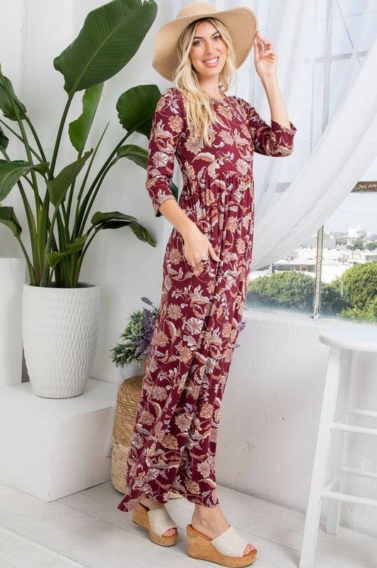Rose Mellow Fashion - Maxi Dress