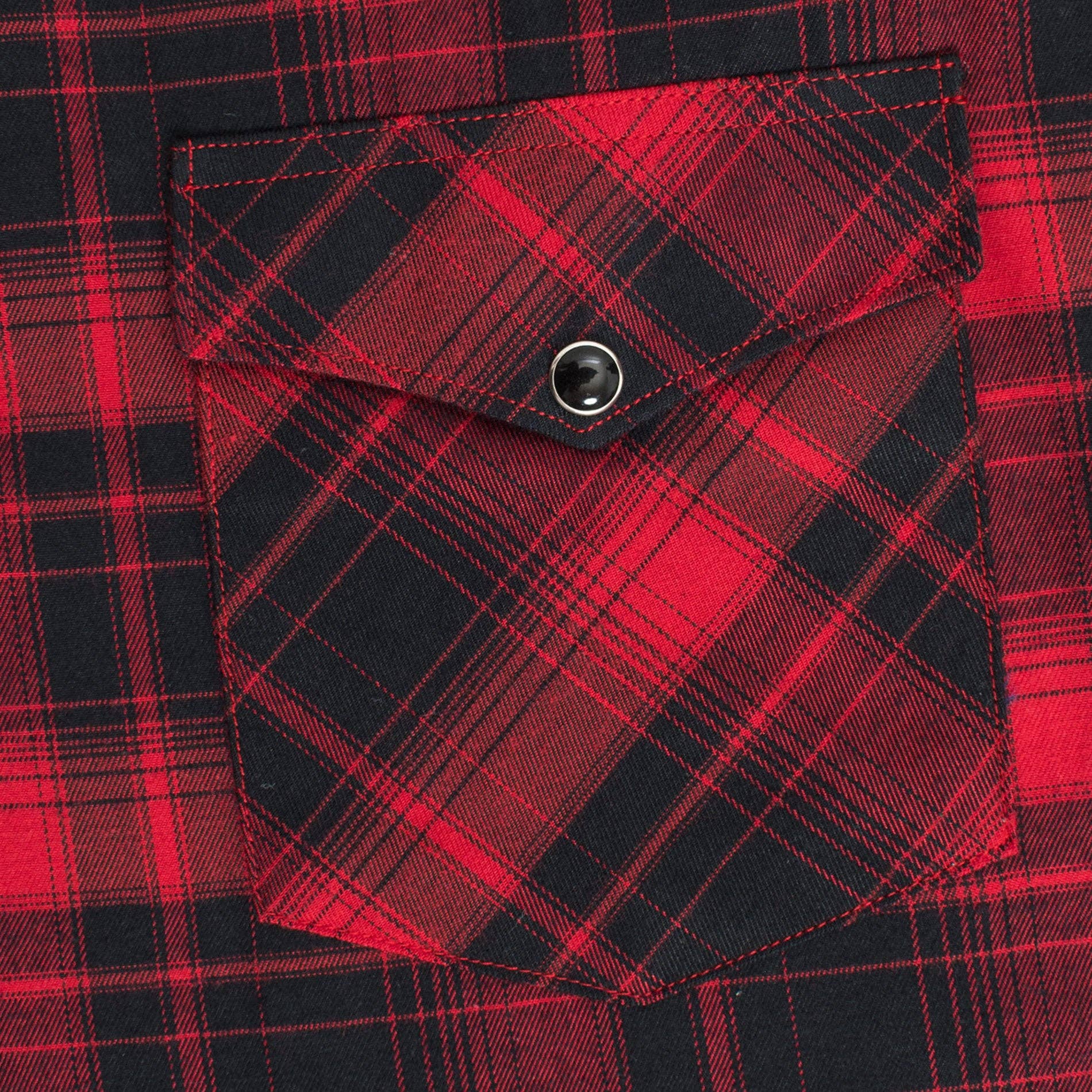 Rodeo Clothing - Men's Western Long Sleeve Flannel Shirts With Snap Buttons