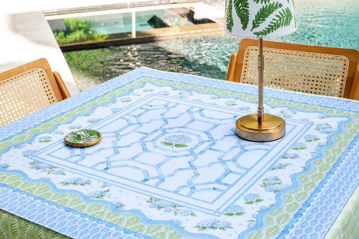 House of Hydrangea Mahjong Mat - Anders Ruff Design Co. [Non-Neoprene]