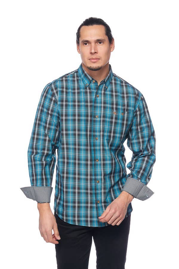 Rodeo Clothing - Men's Western Apparel Regular Fit Plaid shirts