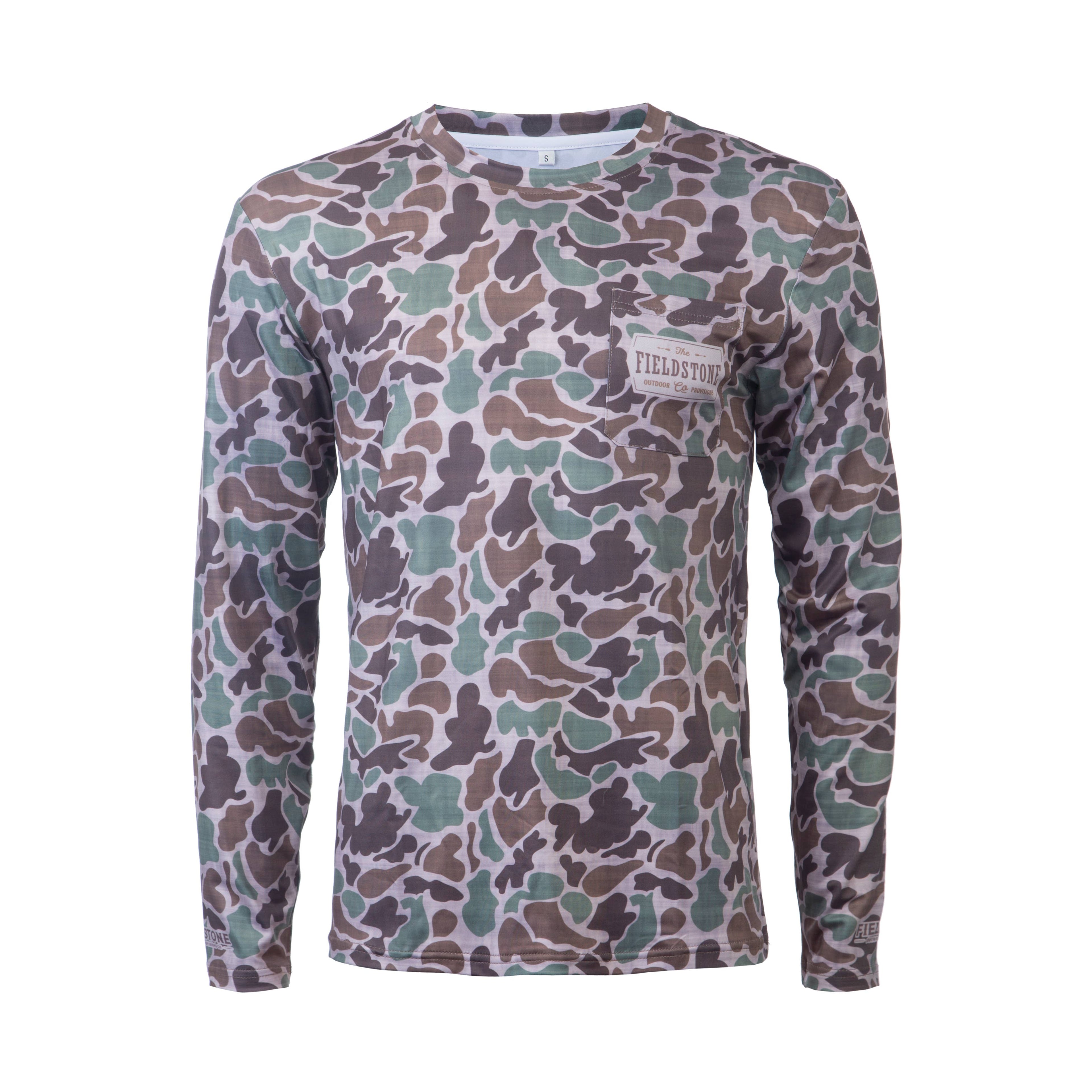 Buck Wild Branding - Dry-Fit Pocketed Long Sleeve Camo Tee ( 149 )