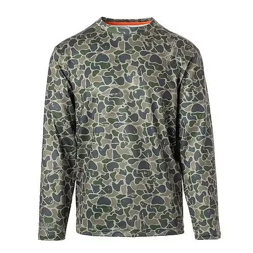 Backwoods Camo Dry-fit L/S Pocketed Tee