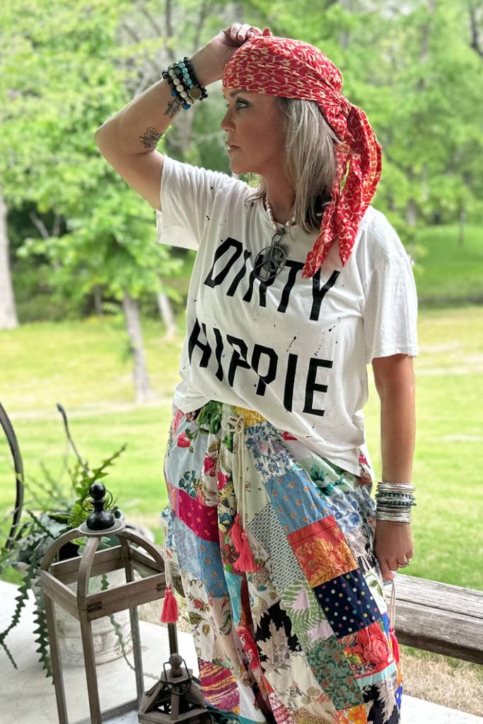 Jaded Gypsy - Dirty Hippie Tee - Parchment