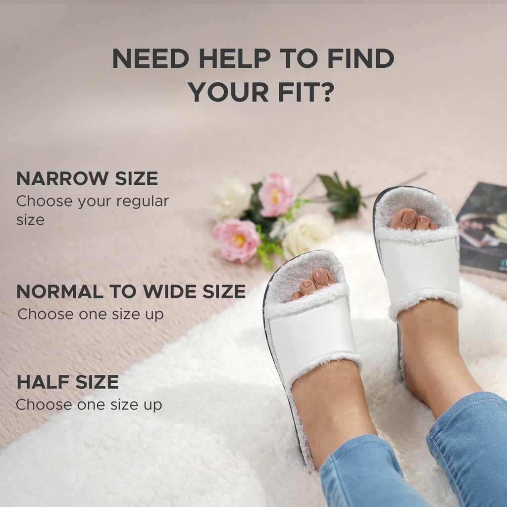 Aerothotic - Aspen Fuzzy Strap Ladies Arch Support Slides