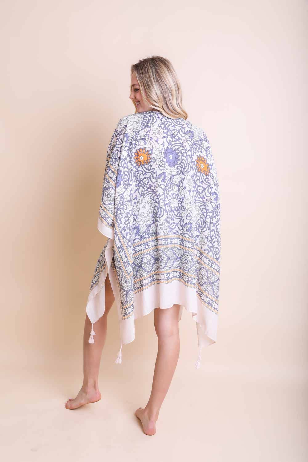 Leto Accessories - 🌞 Lightweight Moroccan Tassel Kimono – Versatile & Stylish