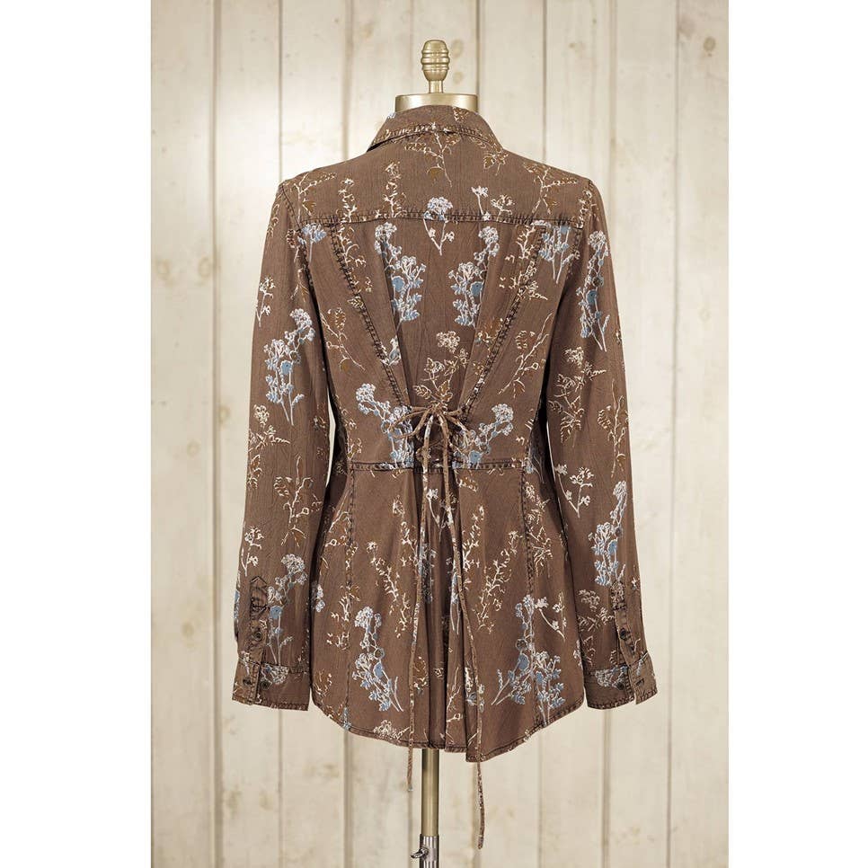 Back in the Saddle - Sandwash Floral Tunic