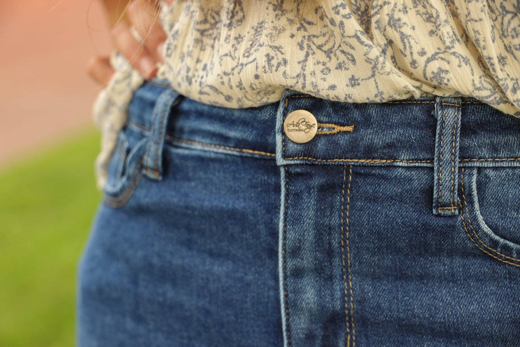 Ada Faye - Ada Faye Denim Skirt- Dark (EXTENDED)