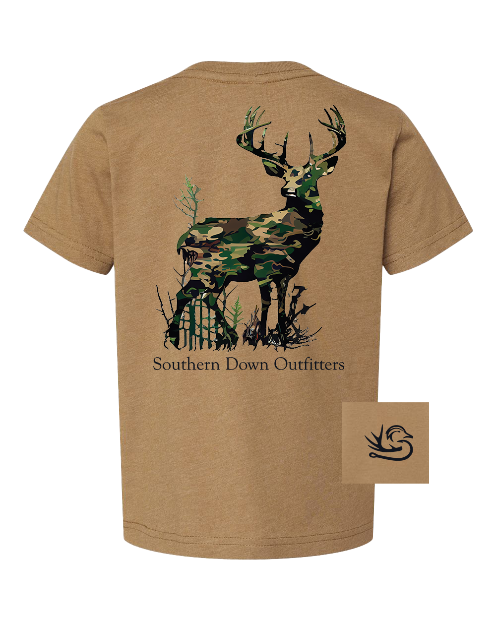 Southern Down Outfitters - Camo Deer Toddler Tee