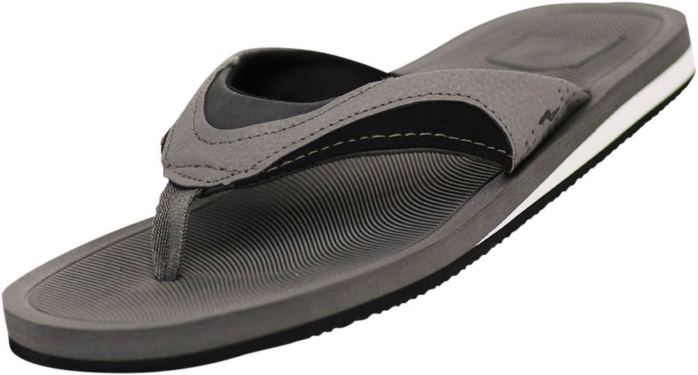 Eastern Off Price - Norty Men's Arch Support Sandal 42213 Grey Black