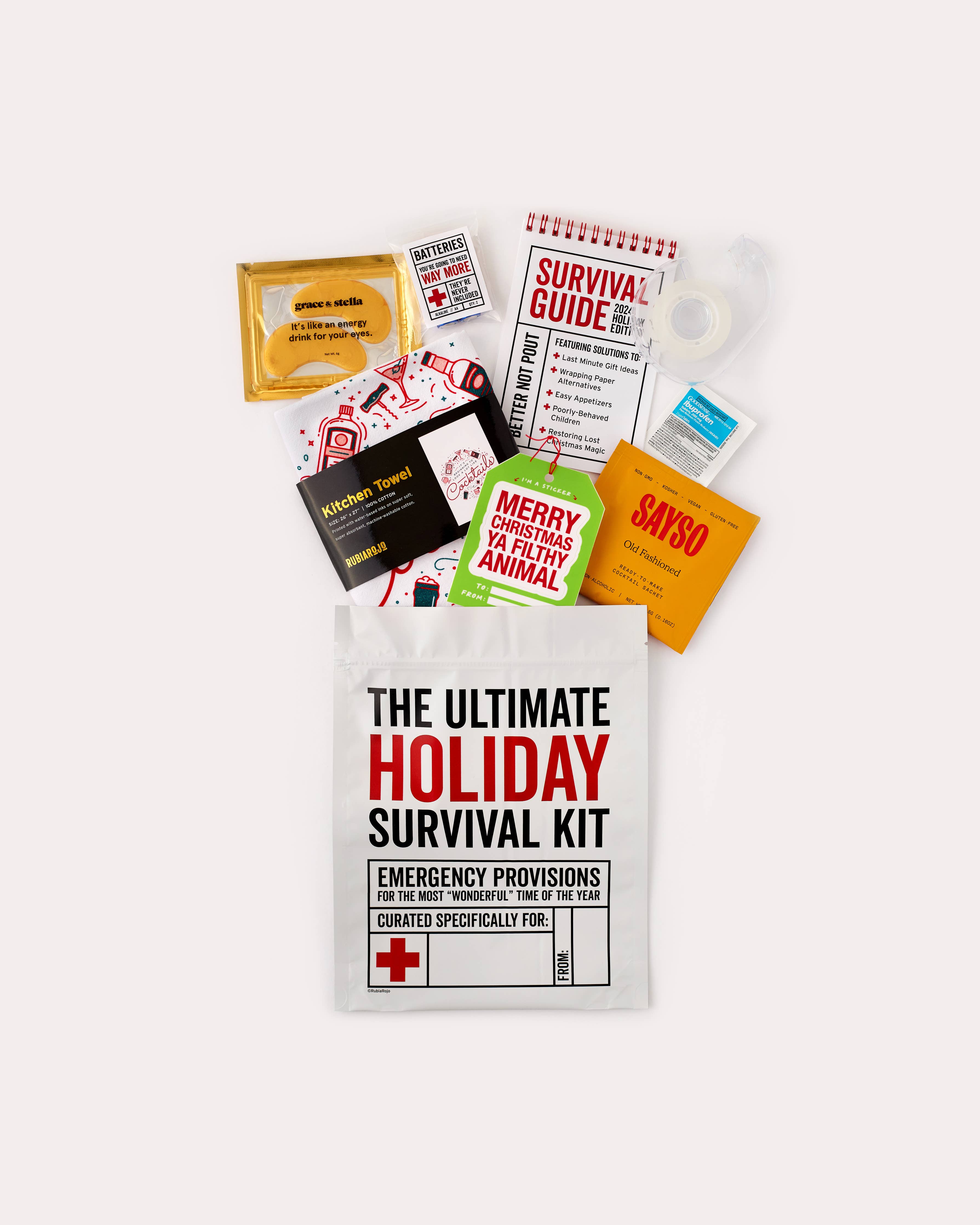 RubiaRojo - The Ultimate Holiday Survival Kit - Novelty Gift Set