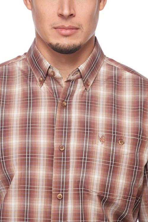 Rodeo Clothing - Men's Western Apparel Regular Fit Plaid shirts
