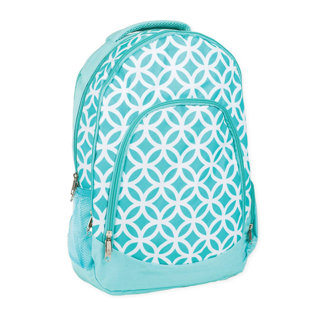 Aqua Circle Laptop School Back Pack