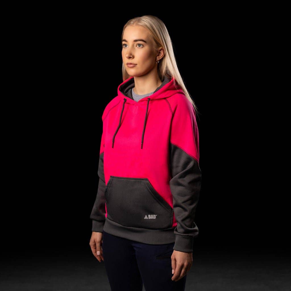 BAD WORKWEAR - BAD WOMENS ESSENTIAL™ HI-VIS FLEECE HOODIE