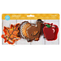 R&M International - Harvest 3 PC Color Cookie Cutter Carded Set