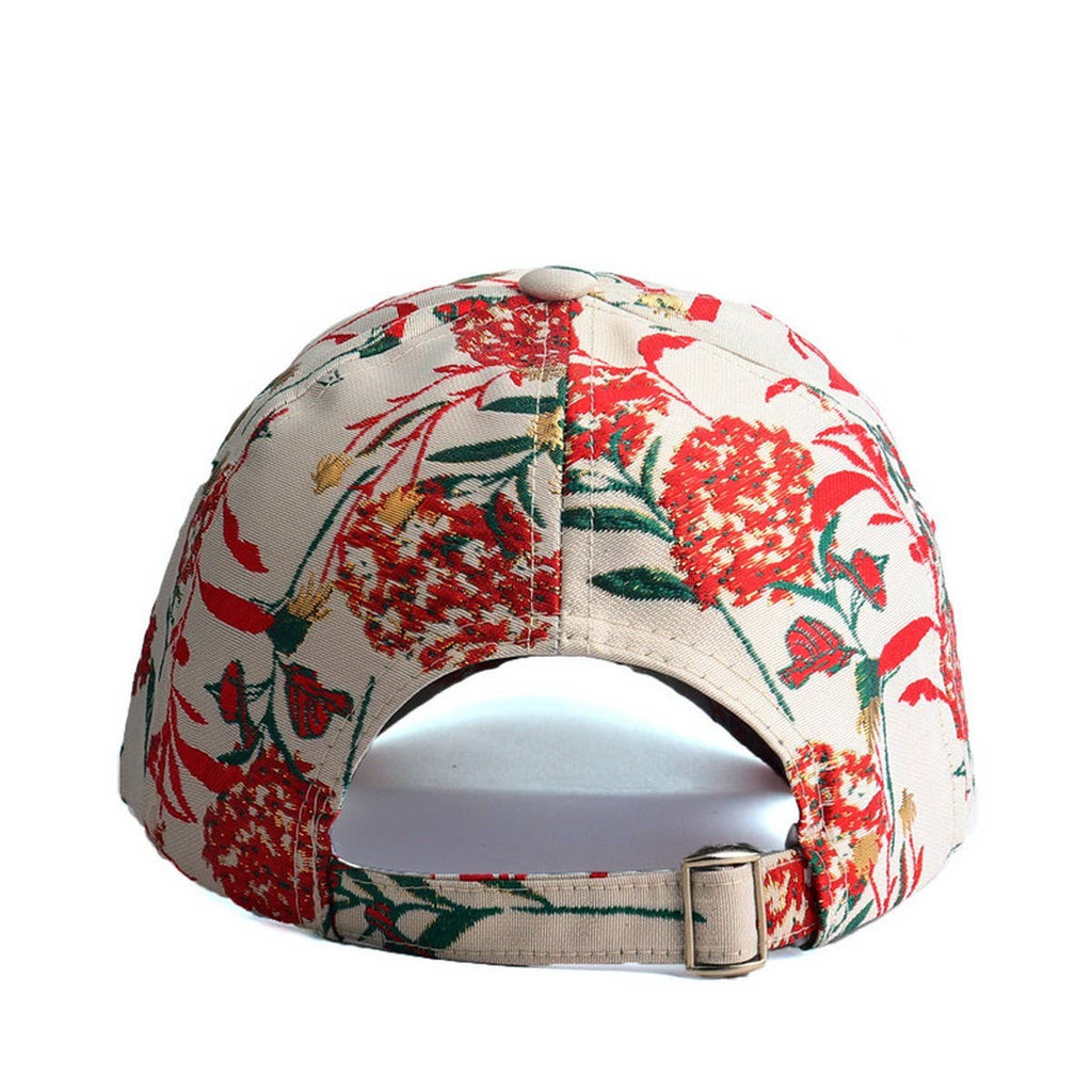 ACCITY - Blue, Red Dandelion Jacquard Baseball Cap Sun Hat_CWAH0991