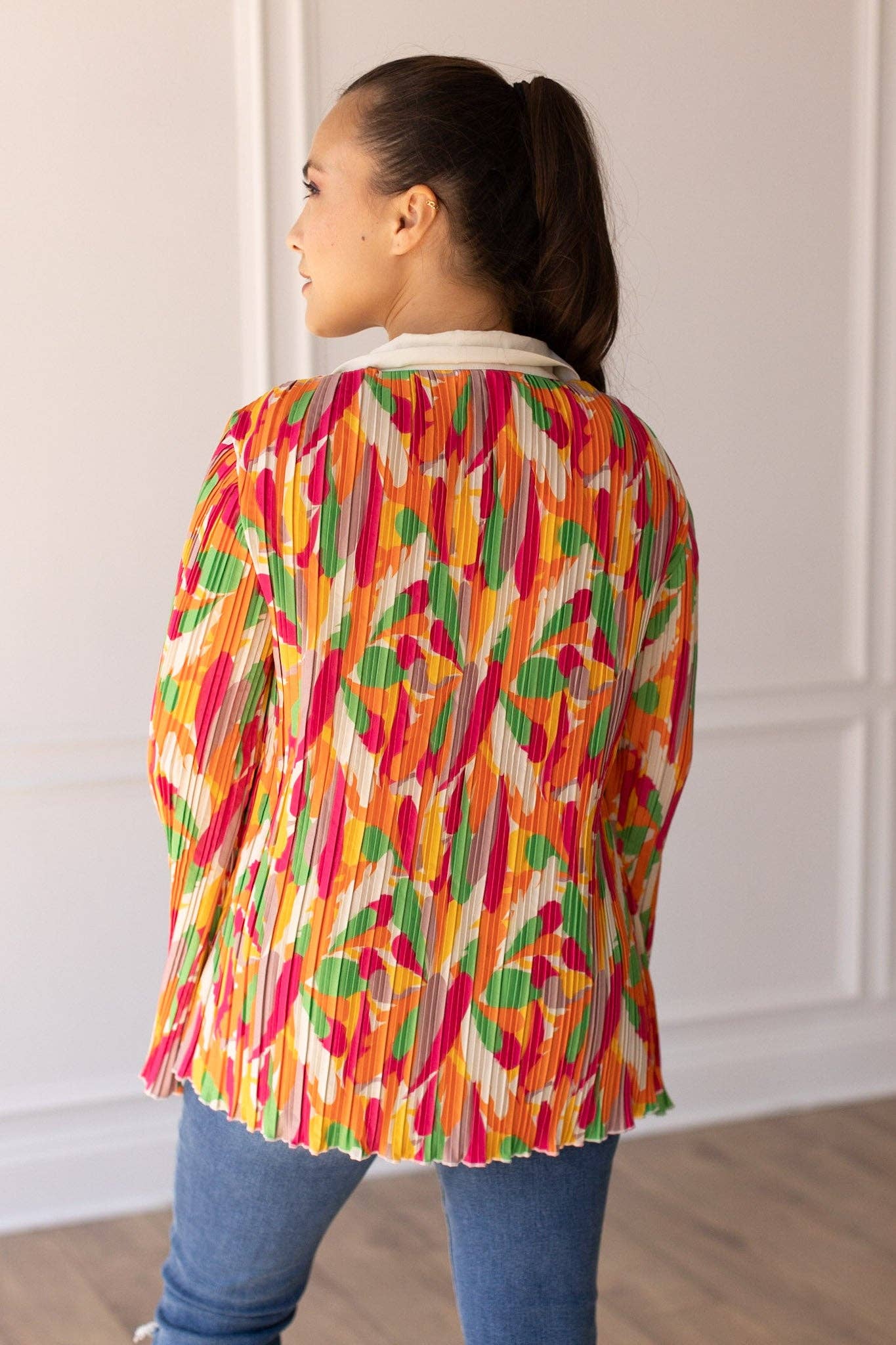 GRACE+EMMA by Southern Grace - Pleats and Petals Flare Sleeve Top