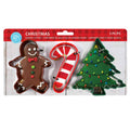 R&M International - Christmas 3 PC Color Cookie Cutter Carded Set