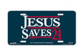 Airstrike - "Jesus Saves 24" - Decorative License Plate