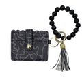 Lulu Mac - Beaded Wristlet ID Wallet - Black Camo