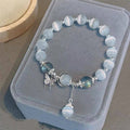 Tourtiwi - Cat's Eye Aquamarine Moonstone Crystal Women's Bracelet