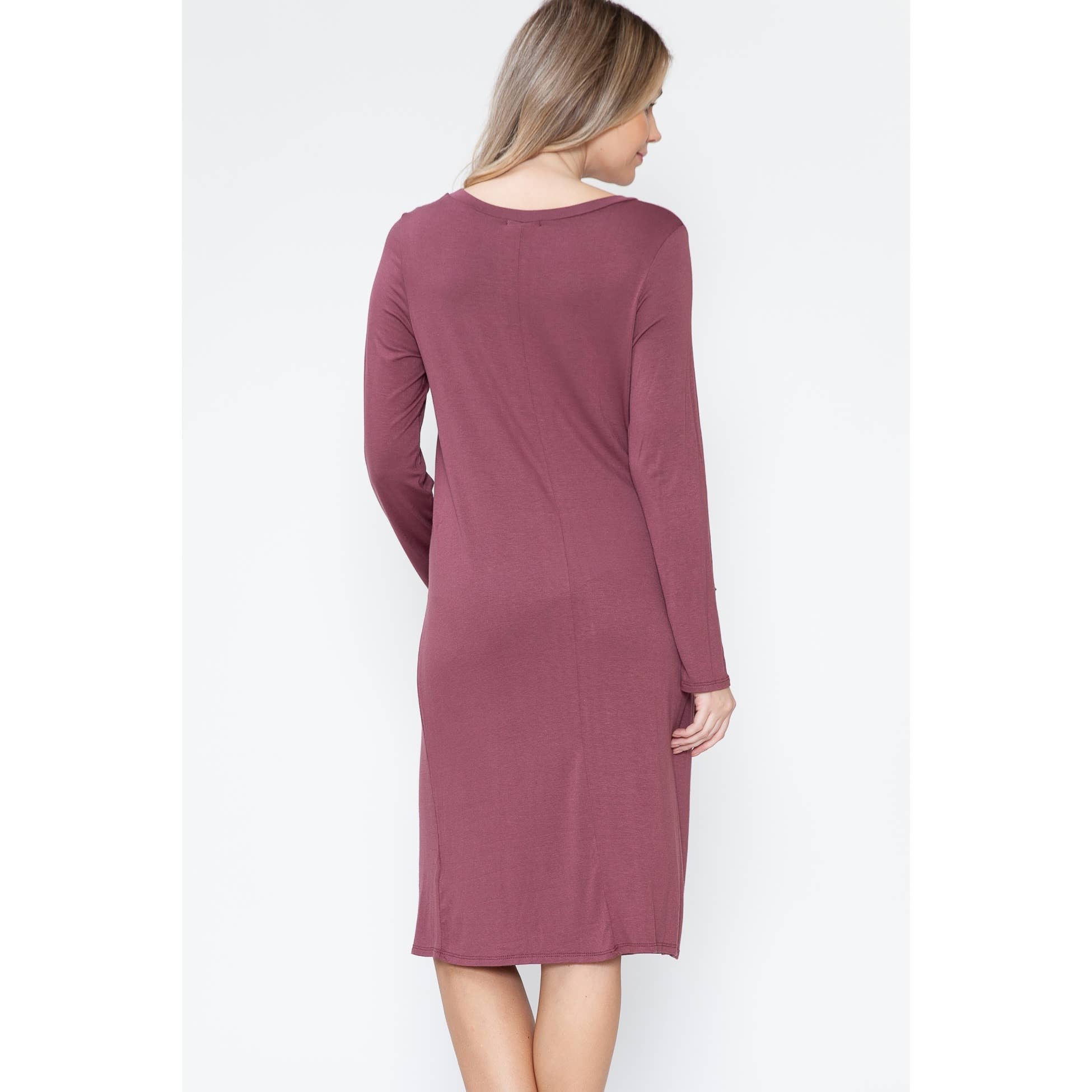 Story Teller - Maternity Long Sleeve Sexy Lounge Bodycon Midi Spring Dress