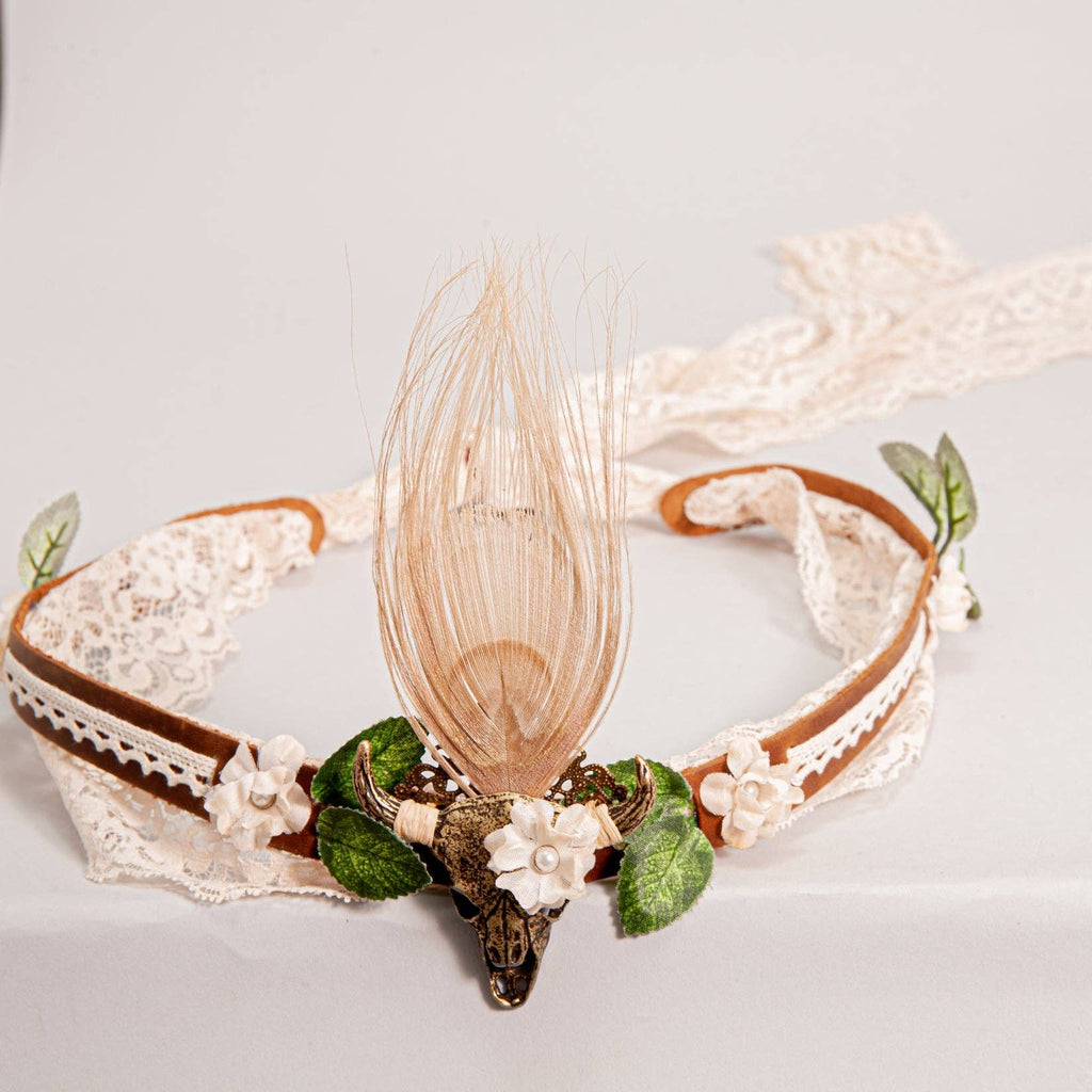 American Hat Makers - Leather and Lace Hat Band - Style True Love