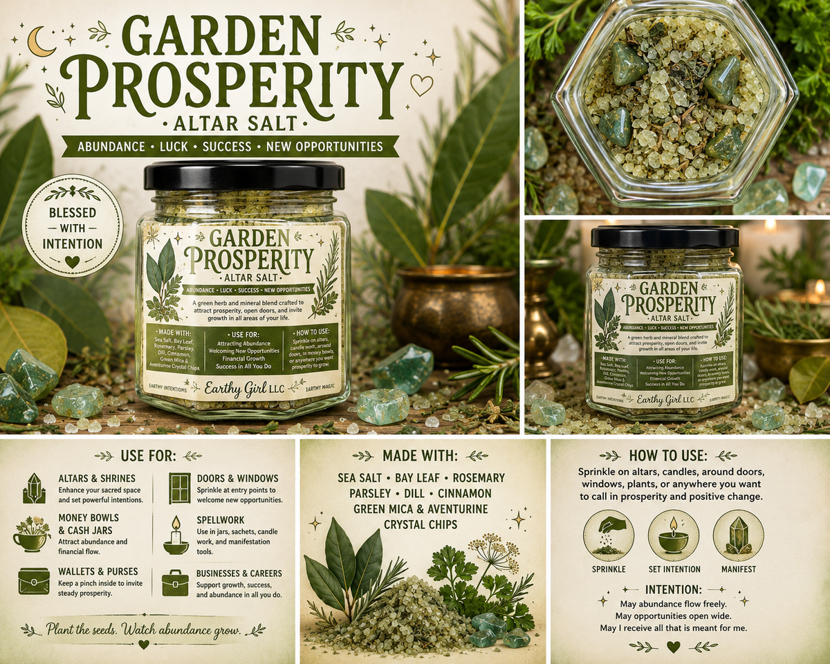 Garden Prosperity Altar Salt