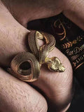 Tourtiwi - Python Ring Dark Punk Three-Dimensional Snake Ring