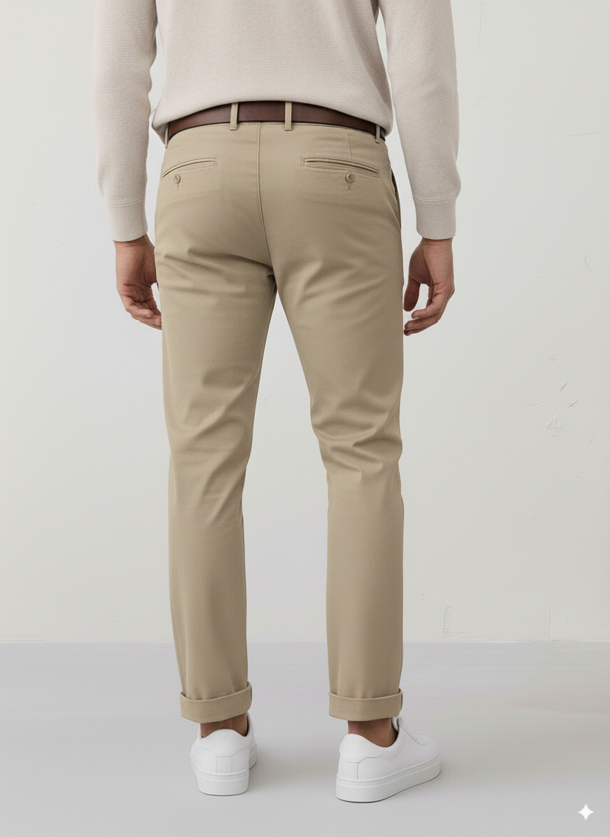 Hawk's Bay - Hawks Bay New Chino Stretch Twill Pants (KHAKI)