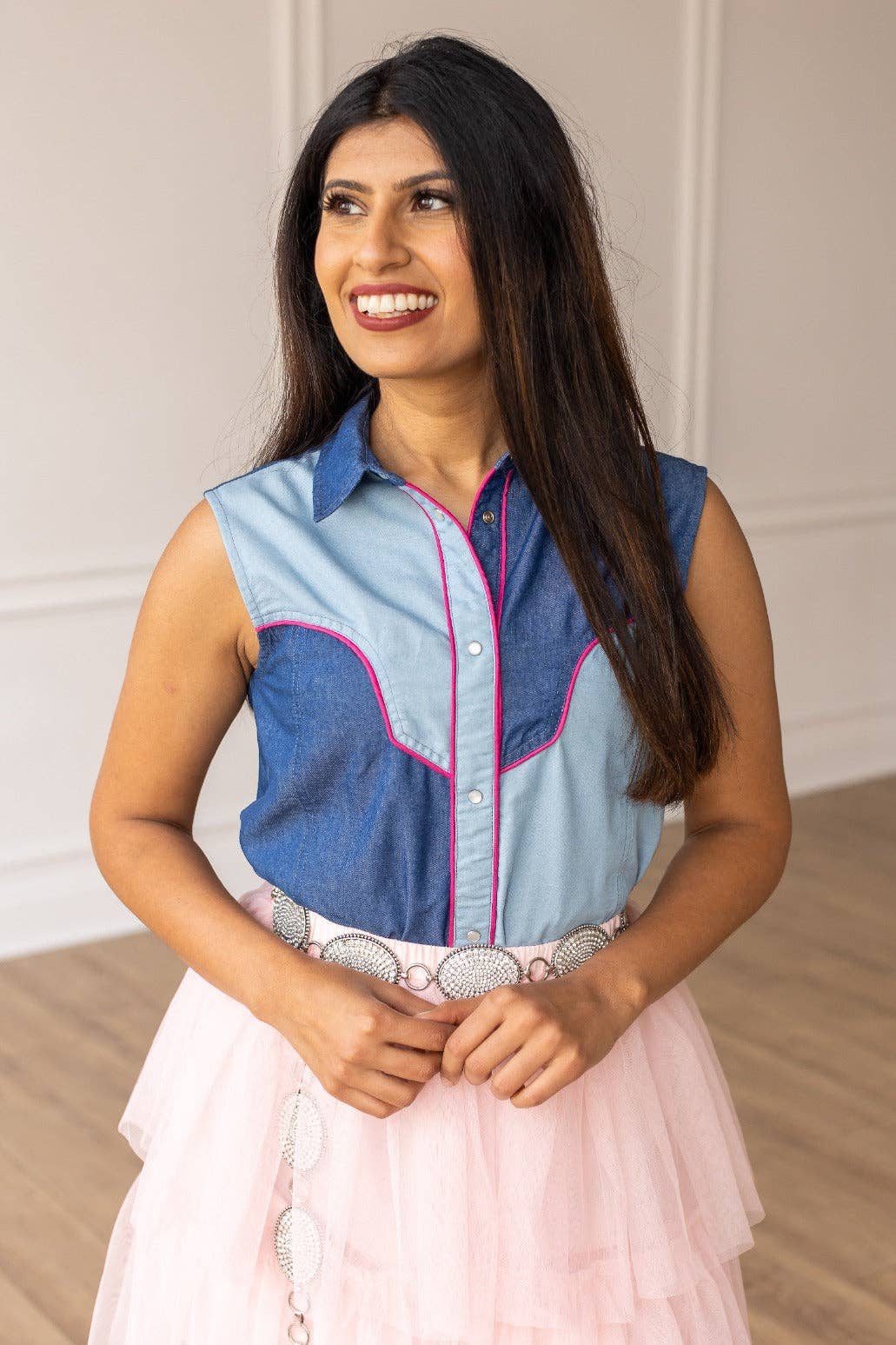 GRACE+EMMA by Southern Grace - Howdy Partner Denim Button Up