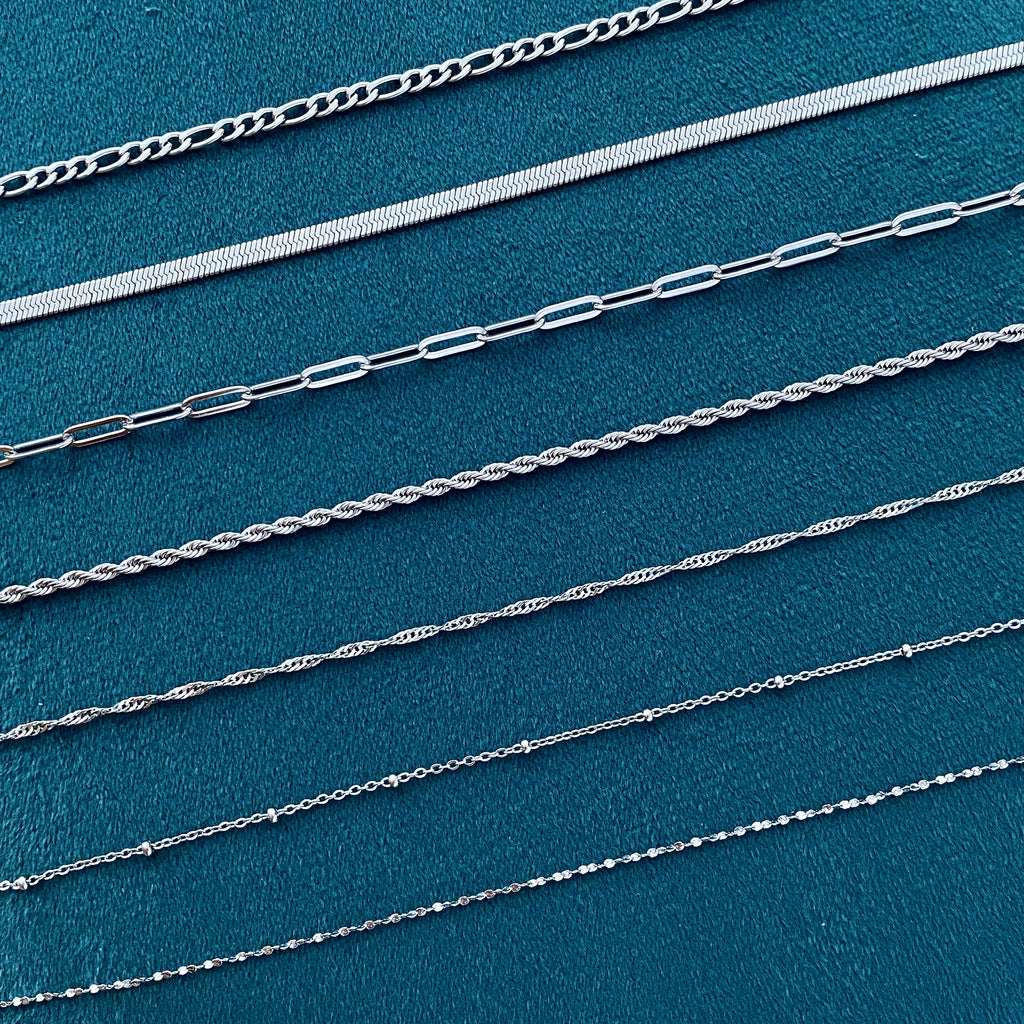 Stainless Steel Chain Necklace, Waterproof Chain