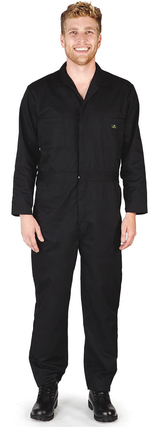 Eastern Off Price - Natural Workwear Men's Work Coverall 38884 Black