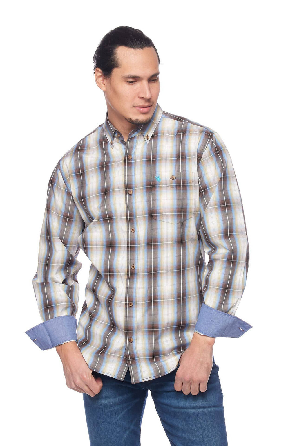Rodeo Clothing - Men's Western Apparel Regular Fit Plaid shirts