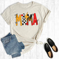 Fiery Checkered Mama Graphic Tee