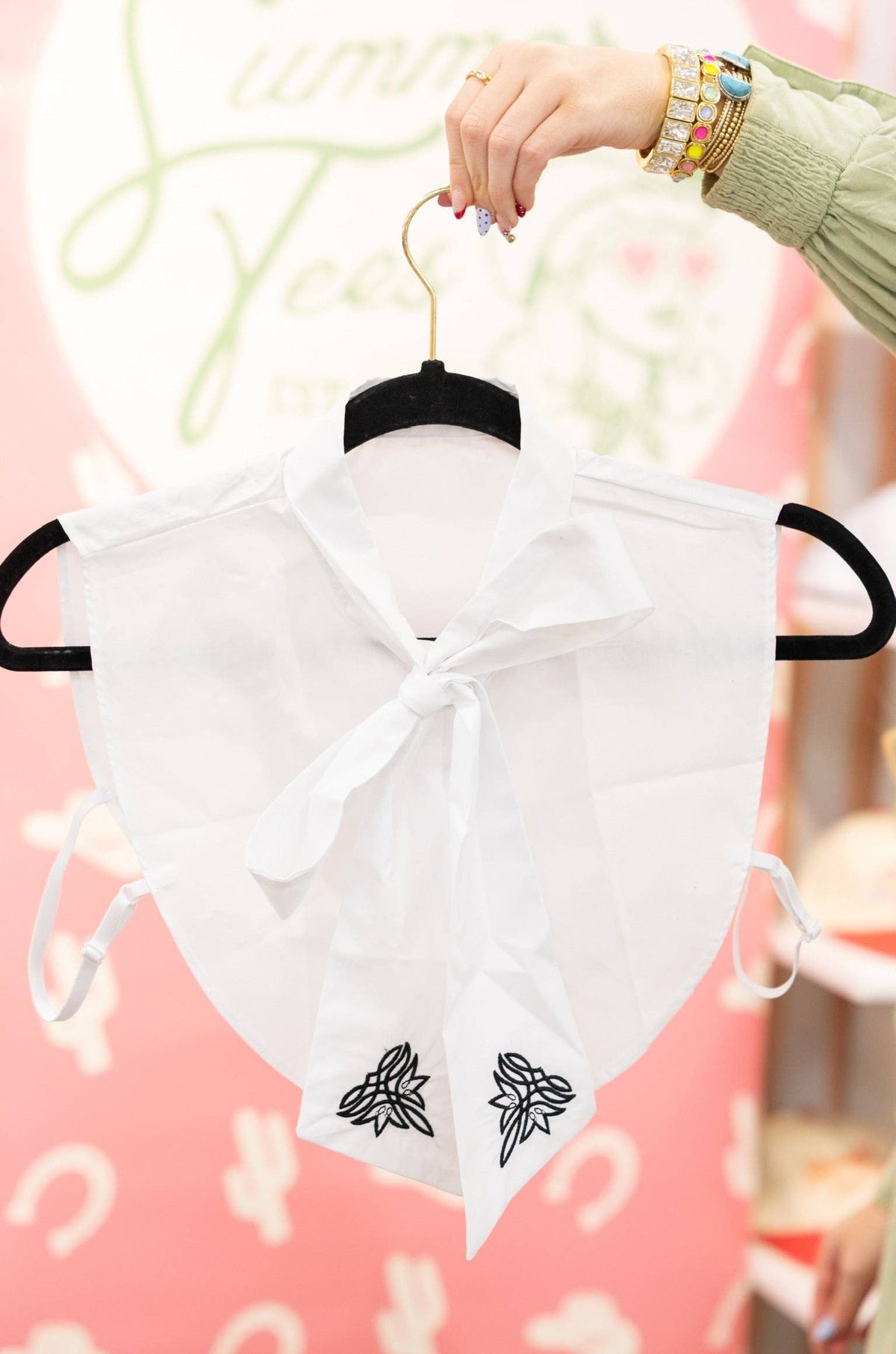 Modesty Layers  - BOOT STITCH BOW COLLAR