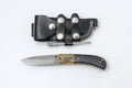 Titan International - Hand-Engraved Damascus Folding Knife with Honeycomb Handle