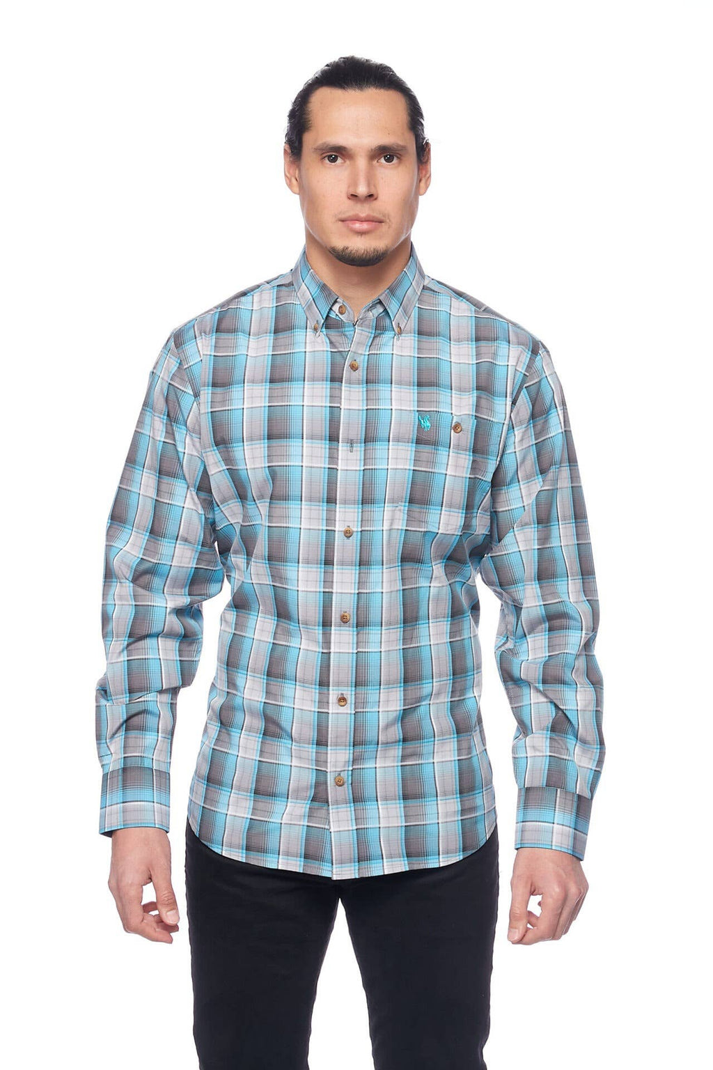 Rodeo Clothing - Men's Western Apparel Regular Fit Plaid shirts