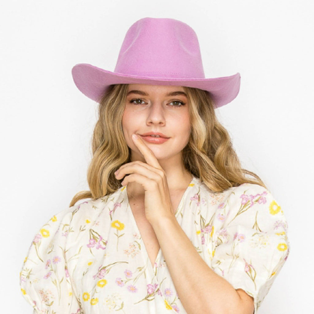 Queens INC - Stiff brim Australian wool cowboy Hat