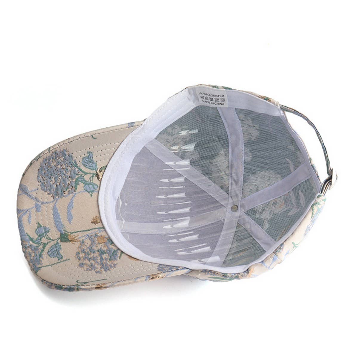 ACCITY - Blue, Red Dandelion Jacquard Baseball Cap Sun Hat_CWAH0991
