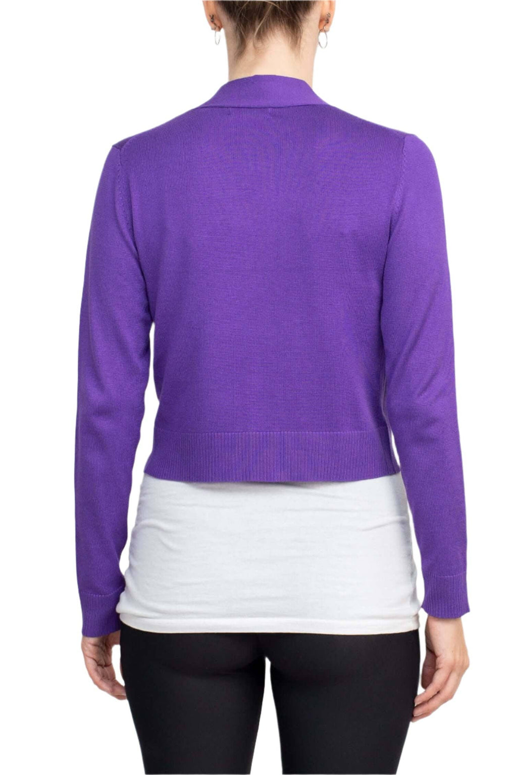 Immediate Apparel - Eclectic Studio Open Front Long Sleeve Cropped Rayon Bolero