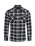 Rodeo Clothing - Chemises de flanelle western à manches longues et à boutons-pression pour hommes