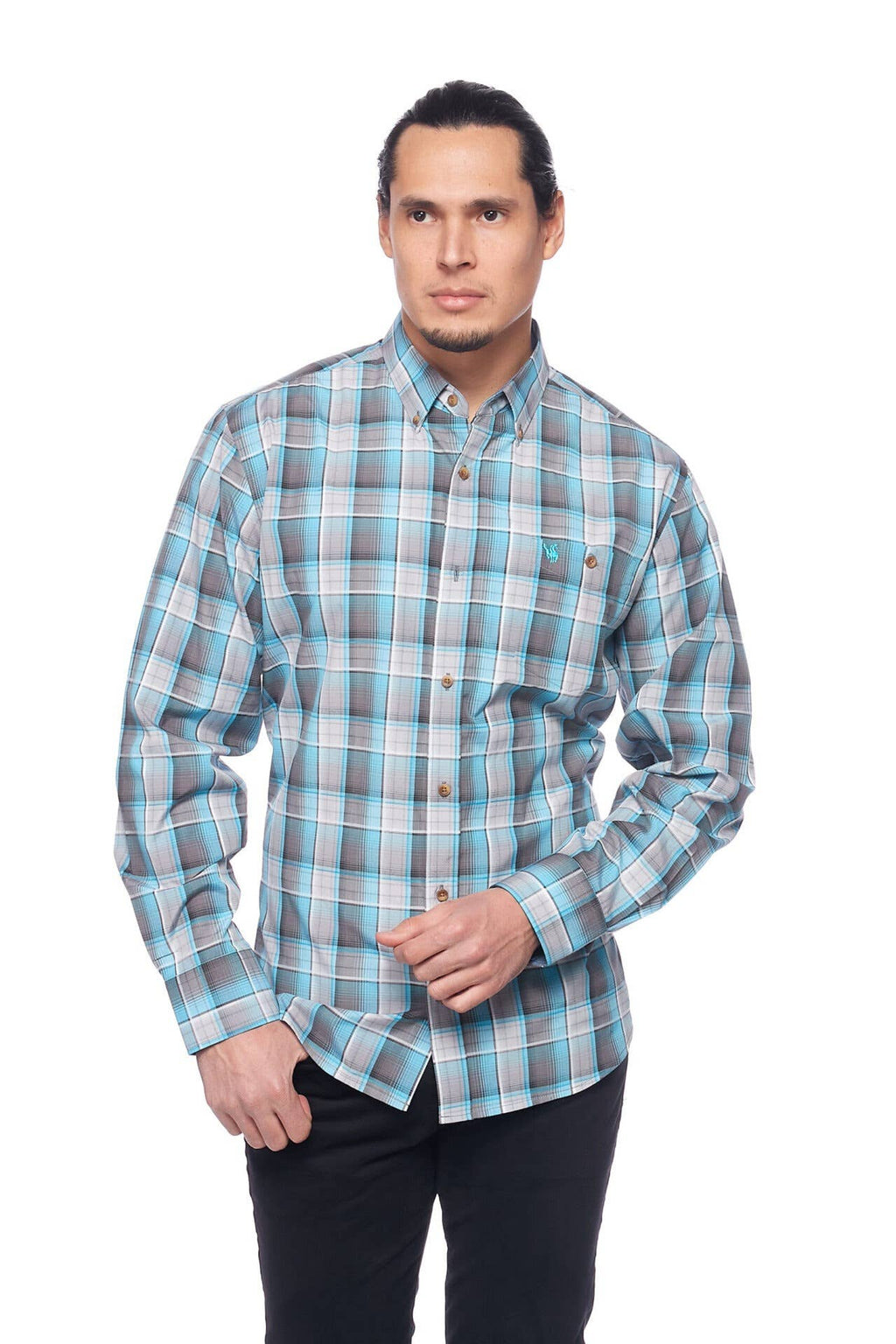 Rodeo Clothing - Men's Western Apparel Regular Fit Plaid shirts