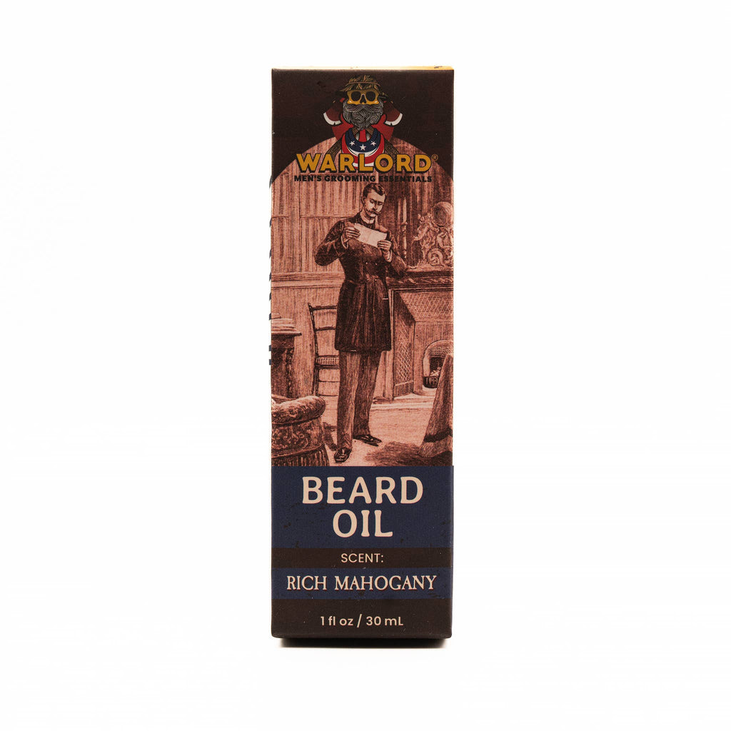 Warlord - Men's Grooming Essentials | Veteran Owned - Rich Mahogany Beard Oil