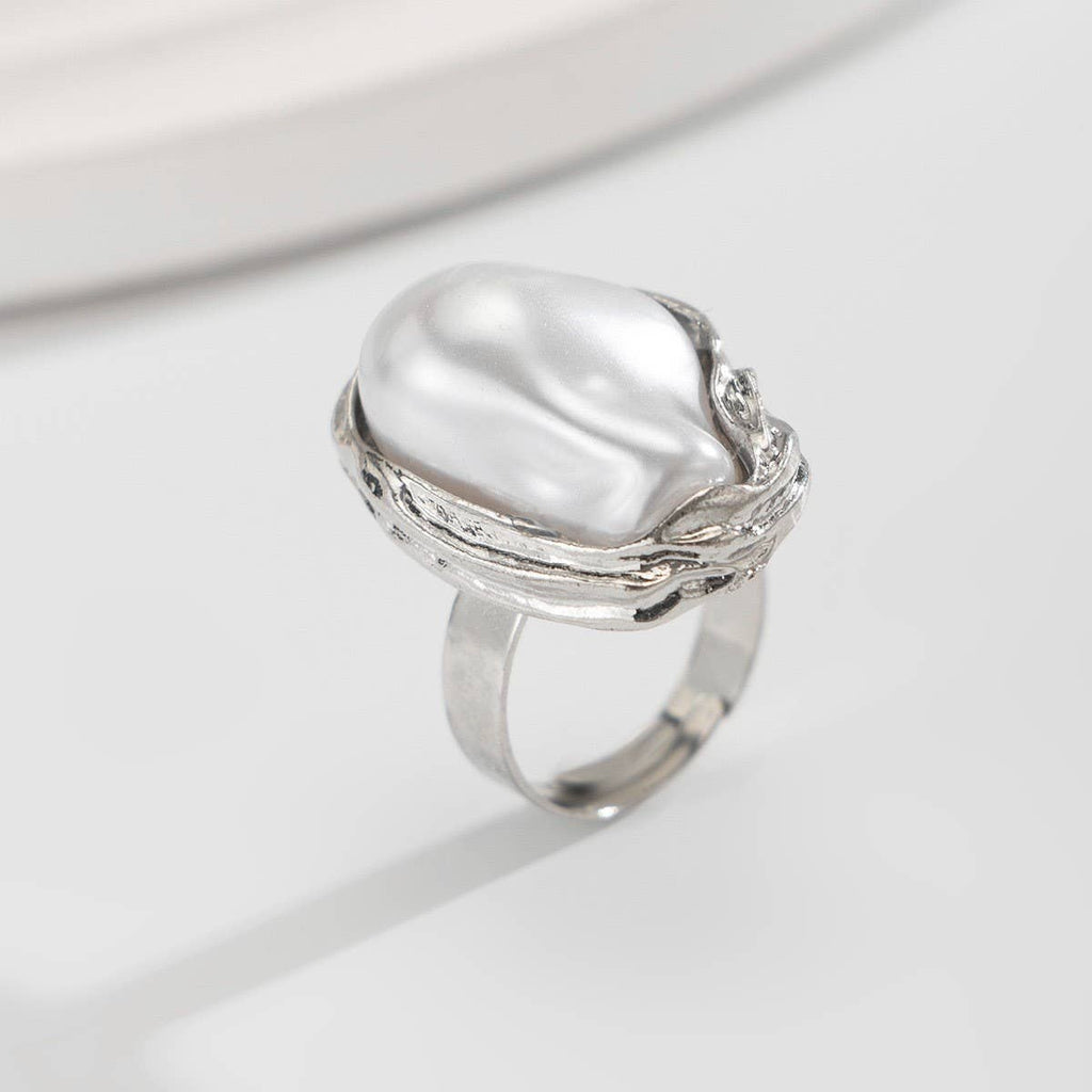 ACCITY - NEW WRINKLED THREE-DIMENSIONAL LOVE ALLOY RING_CWMM3241